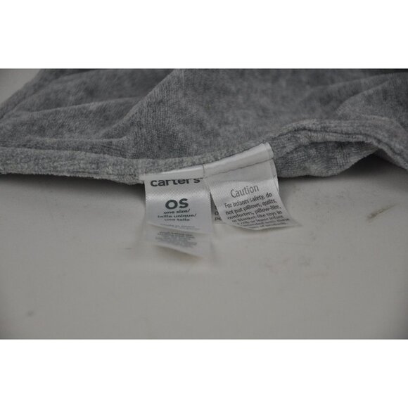 CARTER'S Orange FOX Plush RATTLE Gray SECURITY Blanket LOVEY Cuddle L31251H Euc - Picture 3 of 4